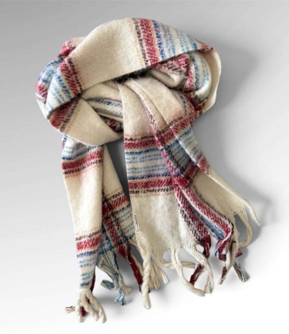 Abercrombie & Fitch Plaid Scarf 90x16
